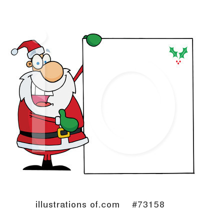 Royalty-Free (RF) Santa Clipart Illustration by Hit Toon - Stock Sample #73158