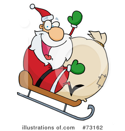 Royalty-Free (RF) Santa Clipart Illustration by Hit Toon - Stock Sample #73162