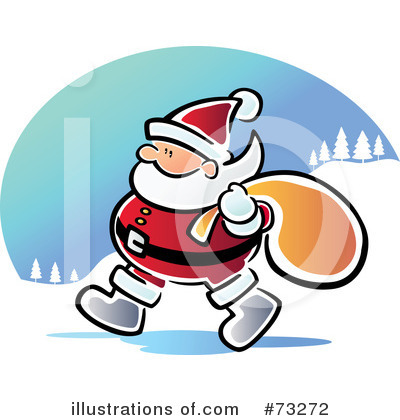 Royalty-Free (RF) Santa Clipart Illustration by Qiun - Stock Sample #73272