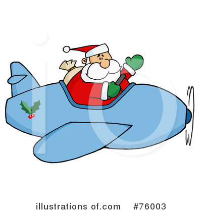 Royalty-Free (RF) Santa Clipart Illustration by Hit Toon - Stock Sample #76003