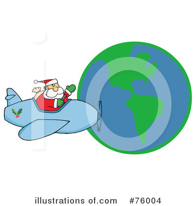 Royalty-Free (RF) Santa Clipart Illustration by Hit Toon - Stock Sample #76004