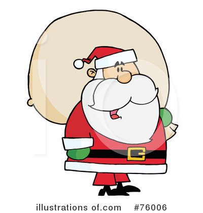 Royalty-Free (RF) Santa Clipart Illustration by Hit Toon - Stock Sample #76006