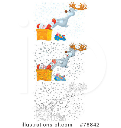 Royalty-Free (RF) Santa Clipart Illustration by Alex Bannykh - Stock Sample #76842