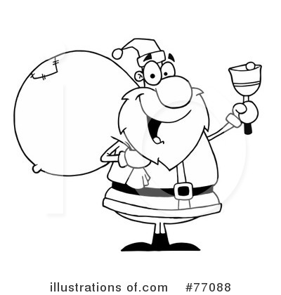 Royalty-Free (RF) Santa Clipart Illustration by Hit Toon - Stock Sample #77088