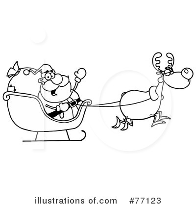Royalty-Free (RF) Santa Clipart Illustration by Hit Toon - Stock Sample #77123