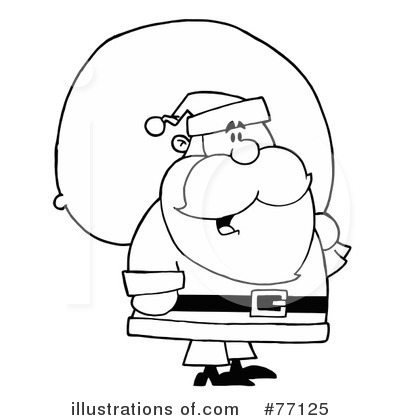 Royalty-Free (RF) Santa Clipart Illustration by Hit Toon - Stock Sample #77125