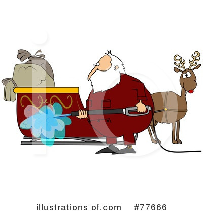 Royalty-Free (RF) Santa Clipart Illustration by djart - Stock Sample #77666