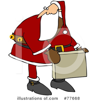 Royalty-Free (RF) Santa Clipart Illustration by djart - Stock Sample #77668