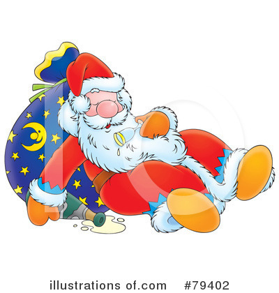 Royalty-Free (RF) Santa Clipart Illustration by Alex Bannykh - Stock Sample #79402