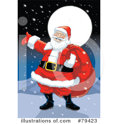 Santa Clipart #79423 by Lawrence Christmas Illustration