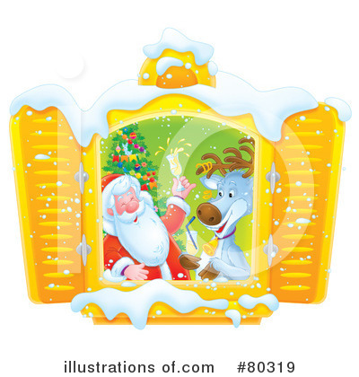 Royalty-Free (RF) Santa Clipart Illustration by Alex Bannykh - Stock Sample #80319