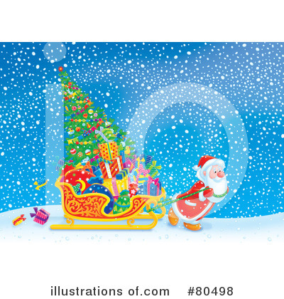 Royalty-Free (RF) Santa Clipart Illustration by Alex Bannykh - Stock Sample #80498
