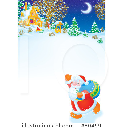 Royalty-Free (RF) Santa Clipart Illustration by Alex Bannykh - Stock Sample #80499