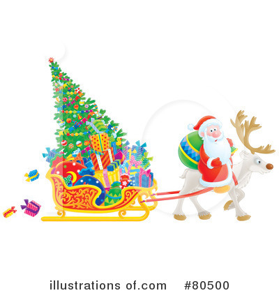 Royalty-Free (RF) Santa Clipart Illustration by Alex Bannykh - Stock Sample #80500