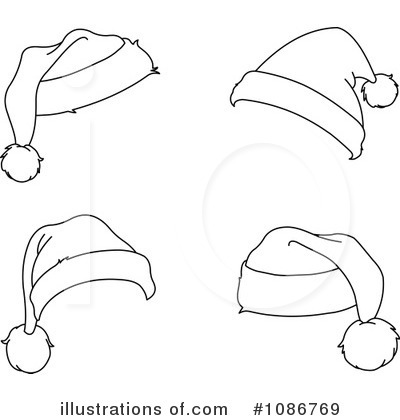 Royalty-Free (RF) Santa Hat Clipart Illustration by yayayoyo - Stock Sample #1086769