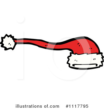 Royalty-Free (RF) Santa Hat Clipart Illustration by lineartestpilot - Stock Sample #1117795