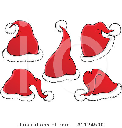 Royalty-Free (RF) Santa Hat Clipart Illustration by visekart - Stock Sample #1124500