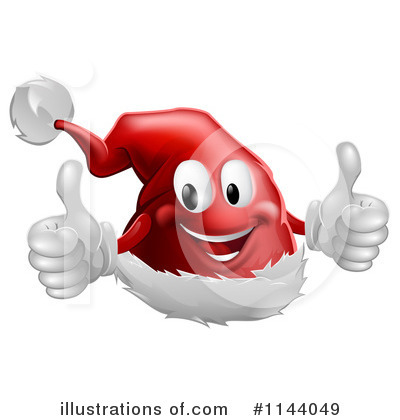 Royalty-Free (RF) Santa Hat Clipart Illustration by AtStockIllustration - Stock Sample #1144049