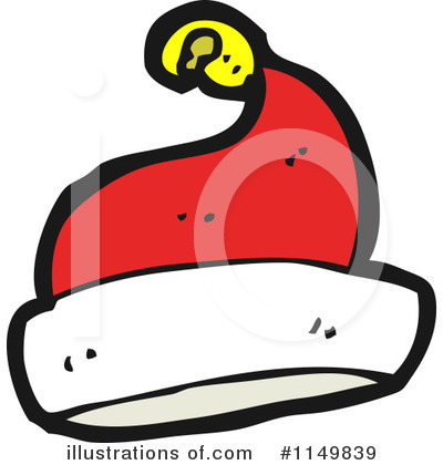 Royalty-Free (RF) Santa Hat Clipart Illustration by lineartestpilot - Stock Sample #1149839