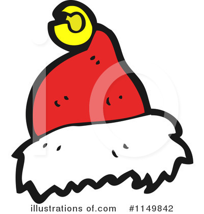 Royalty-Free (RF) Santa Hat Clipart Illustration by lineartestpilot - Stock Sample #1149842
