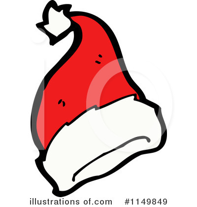 Royalty-Free (RF) Santa Hat Clipart Illustration by lineartestpilot - Stock Sample #1149849