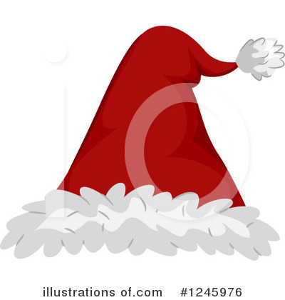 Royalty-Free (RF) Santa Hat Clipart Illustration by BNP Design Studio - Stock Sample #1245976