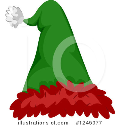 Royalty-Free (RF) Santa Hat Clipart Illustration by BNP Design Studio - Stock Sample #1245977