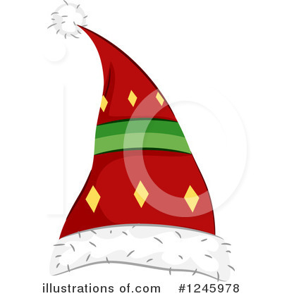 Royalty-Free (RF) Santa Hat Clipart Illustration by BNP Design Studio - Stock Sample #1245978