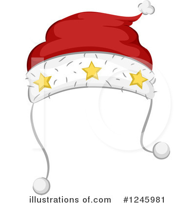 Royalty-Free (RF) Santa Hat Clipart Illustration by BNP Design Studio - Stock Sample #1245981