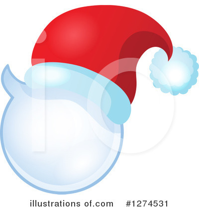 Royalty-Free (RF) Santa Hat Clipart Illustration by visekart - Stock Sample #1274531