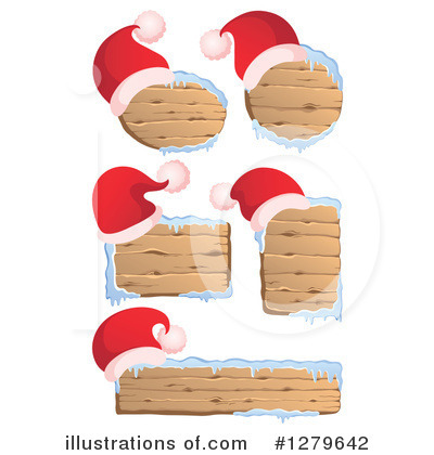 Santa Hats Clipart #1279642 by visekart