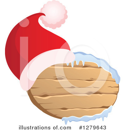 Royalty-Free (RF) Santa Hat Clipart Illustration by visekart - Stock Sample #1279643