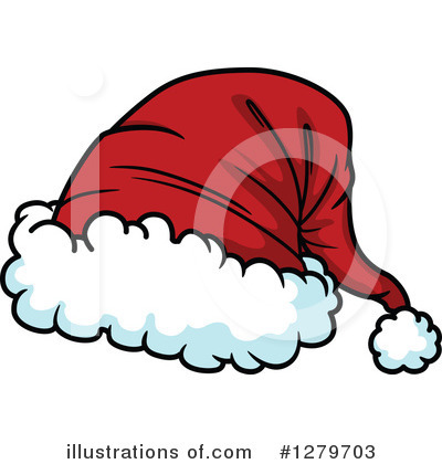 Royalty-Free (RF) Santa Hat Clipart Illustration by Vector Tradition SM - Stock Sample #1279703