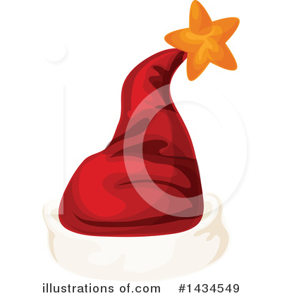 Royalty-Free (RF) Santa Hat Clipart Illustration by Vector Tradition SM - Stock Sample #1434549