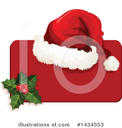 Royalty-Free (RF) Santa Hat Clipart Illustration by Vector Tradition SM - Stock Sample #1434553