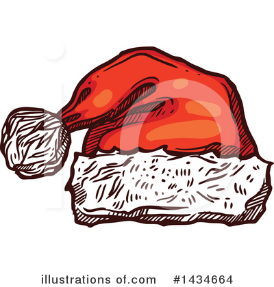 Royalty-Free (RF) Santa Hat Clipart Illustration by Vector Tradition SM - Stock Sample #1434664