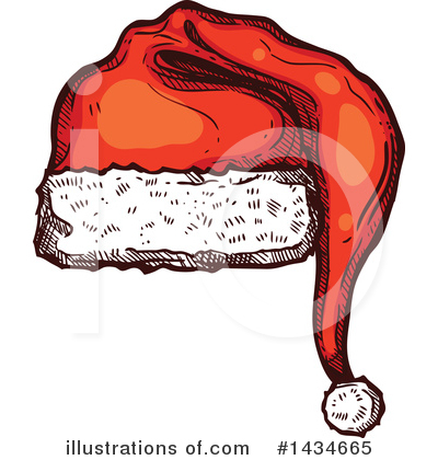 Royalty-Free (RF) Santa Hat Clipart Illustration by Vector Tradition SM - Stock Sample #1434665