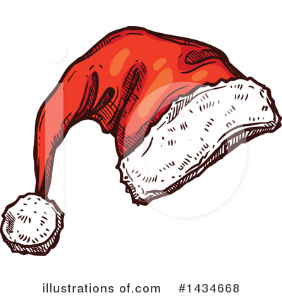 Royalty-Free (RF) Santa Hat Clipart Illustration by Vector Tradition SM - Stock Sample #1434668