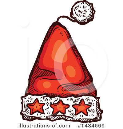 Royalty-Free (RF) Santa Hat Clipart Illustration by Vector Tradition SM - Stock Sample #1434669