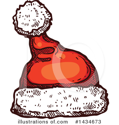Royalty-Free (RF) Santa Hat Clipart Illustration by Vector Tradition SM - Stock Sample #1434673