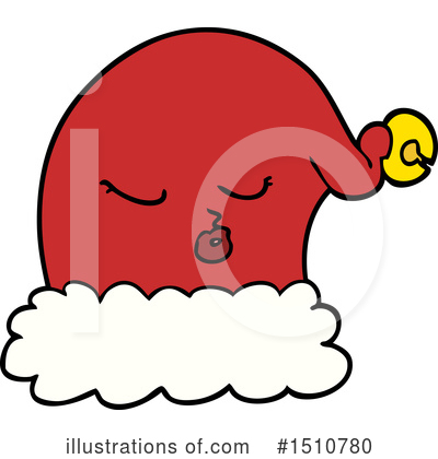 Royalty-Free (RF) Santa Hat Clipart Illustration by lineartestpilot - Stock Sample #1510780