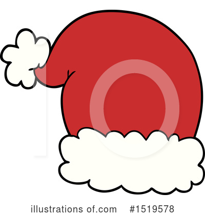 Royalty-Free (RF) Santa Hat Clipart Illustration by lineartestpilot - Stock Sample #1519578