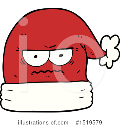 Royalty-Free (RF) Santa Hat Clipart Illustration by lineartestpilot - Stock Sample #1519579