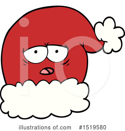 Royalty-Free (RF) Santa Hat Clipart Illustration by lineartestpilot - Stock Sample #1519580