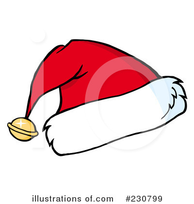 Royalty-Free (RF) Santa Hat Clipart Illustration by Hit Toon - Stock Sample #230799