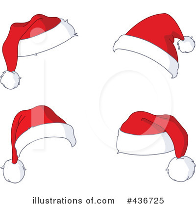 Royalty-Free (RF) Santa Hat Clipart Illustration by yayayoyo - Stock Sample #436725