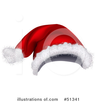 Royalty-Free (RF) Santa Hat Clipart Illustration by dero - Stock Sample #51341