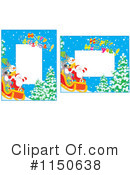 Santas Sleigh Clipart #1150638 by Alex Bannykh