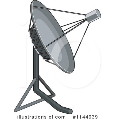 Royalty-Free (RF) Satellite Clipart Illustration by patrimonio - Stock Sample #1144939