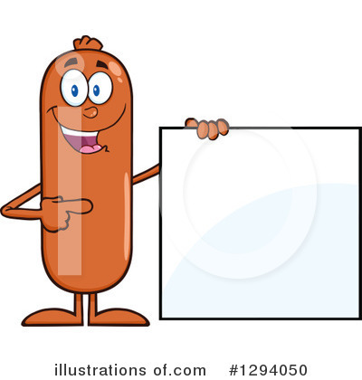Royalty-Free (RF) Sausage Character Clipart Illustration by Hit Toon - Stock Sample #1294050